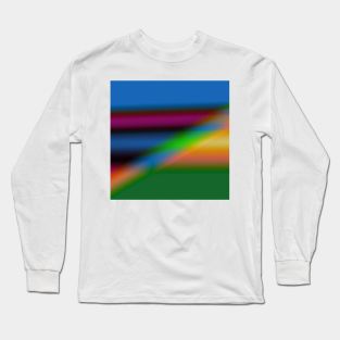 RED BLUE GREEN TEXTURE ART Long Sleeve T-Shirt